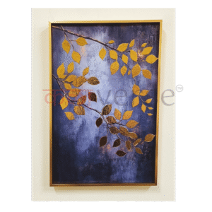 <span style="color:#8B0000; font-weight:bold; font-style:italic;">Luxe Gold Leaf Art</span> – Premium Canvas Wall Frame with Aluminium Finish