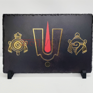 <span style="color:#8B0000; font-weight:bold; font-style:italic;">Shri Tirupati Balaji</span> – Premium Stone Tabletop Frame for Devotional Display and Gifting