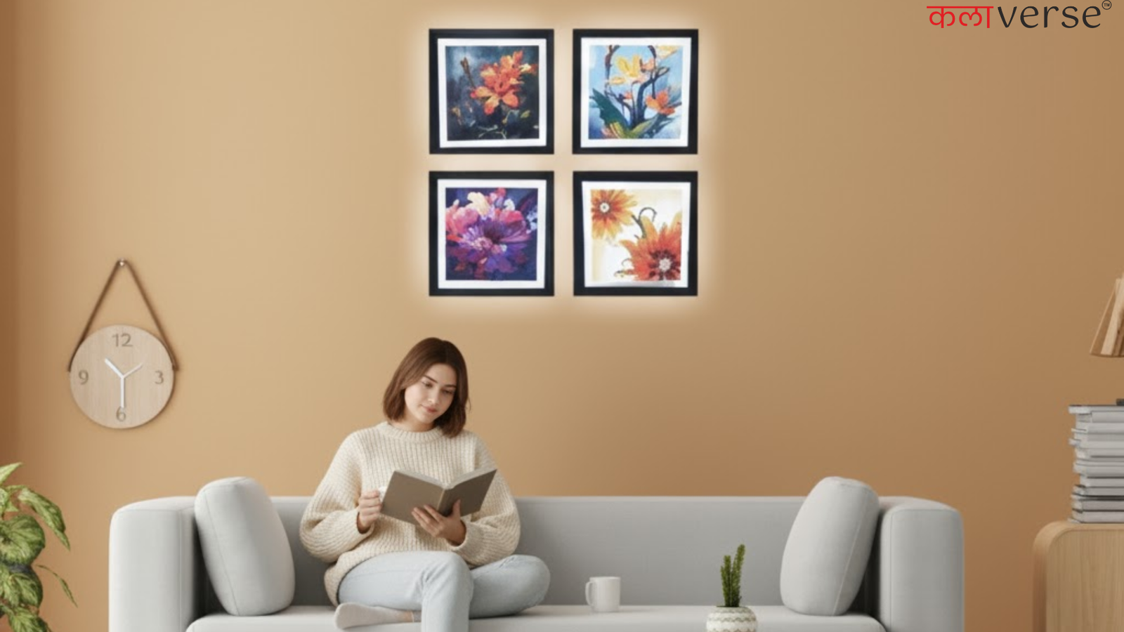 Mixed Frames Wall: Eclectic Photo Frame Arrangements